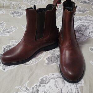 Dansko Womens Brown Leather Ankle Boots Booties w/Side Zip  EU 38 US 7.5 NWT